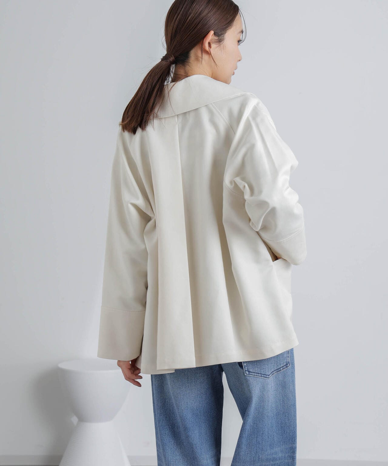 ミドル丈ビッグラペルコート 6694111303