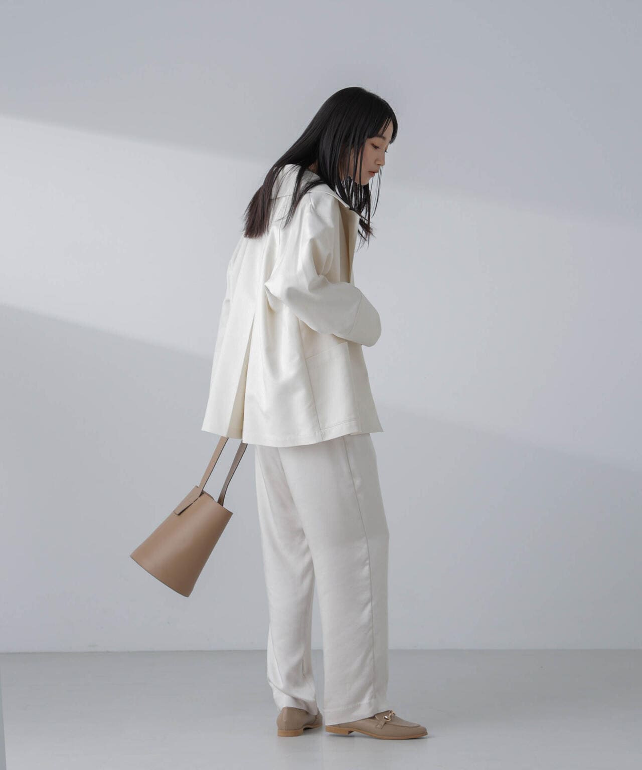 ミドル丈ビッグラペルコート 6694111303