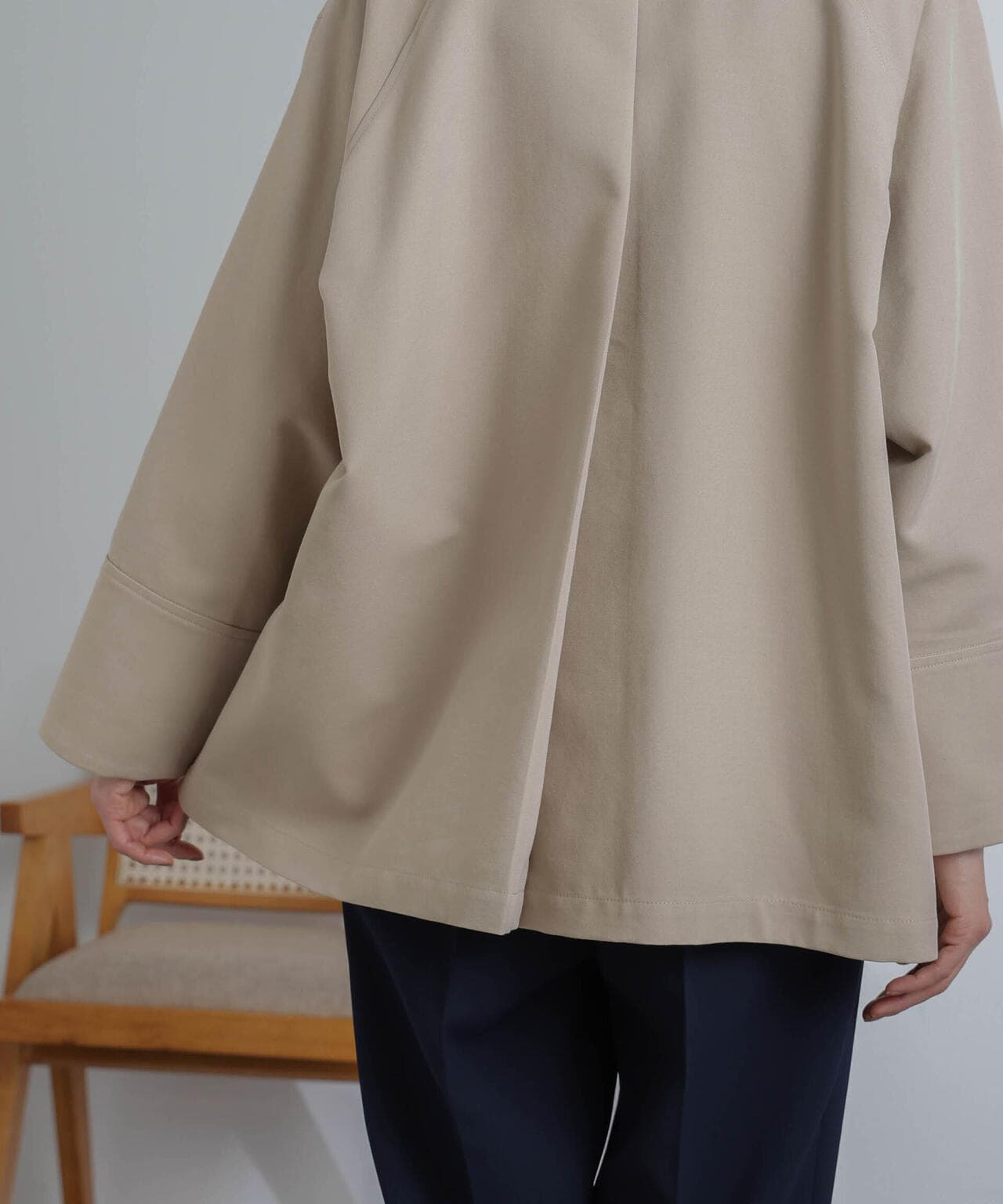 ミドル丈ビッグラペルコート 6694111303