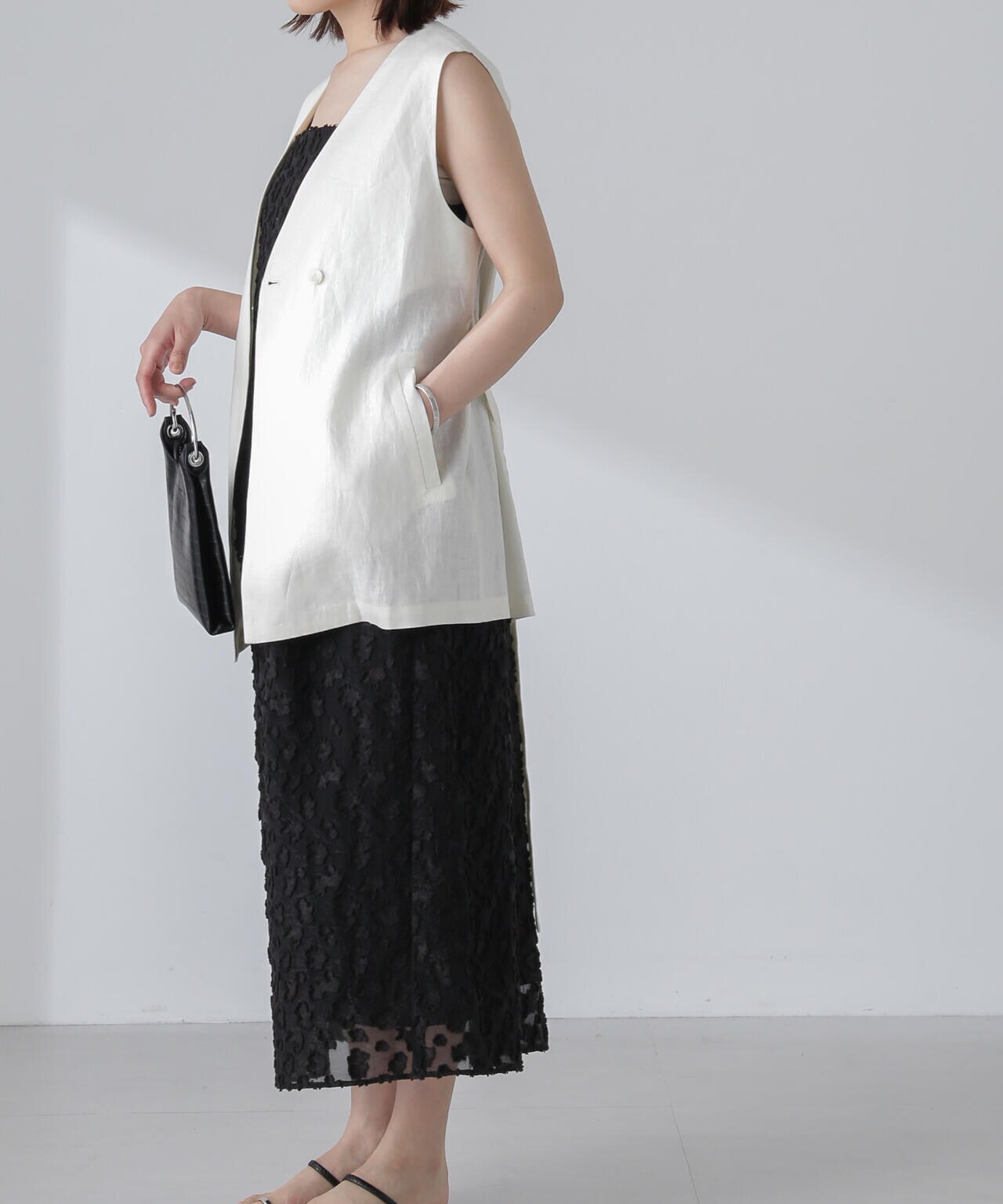 ベルト付リネンジレ(セットアップ可) 6694116301