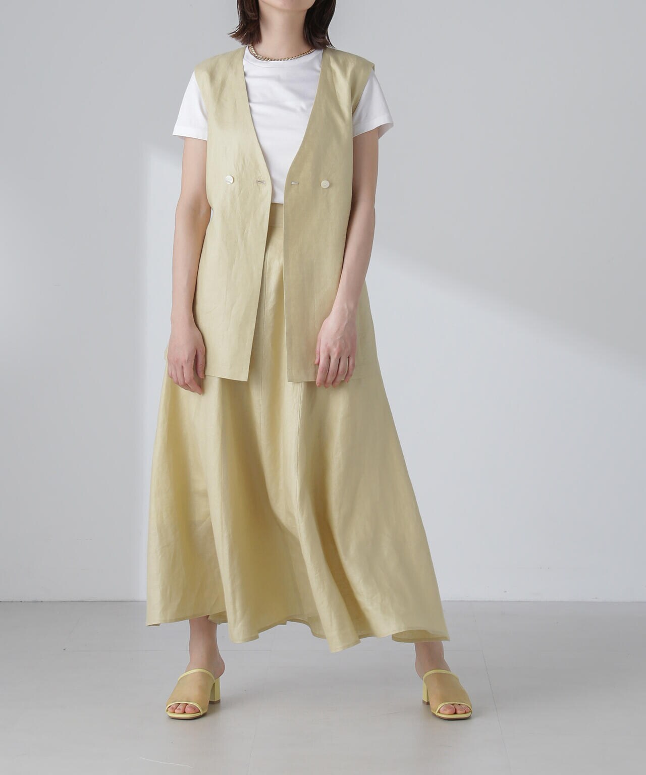 ベルト付リネンジレ(セットアップ可) 6694116301