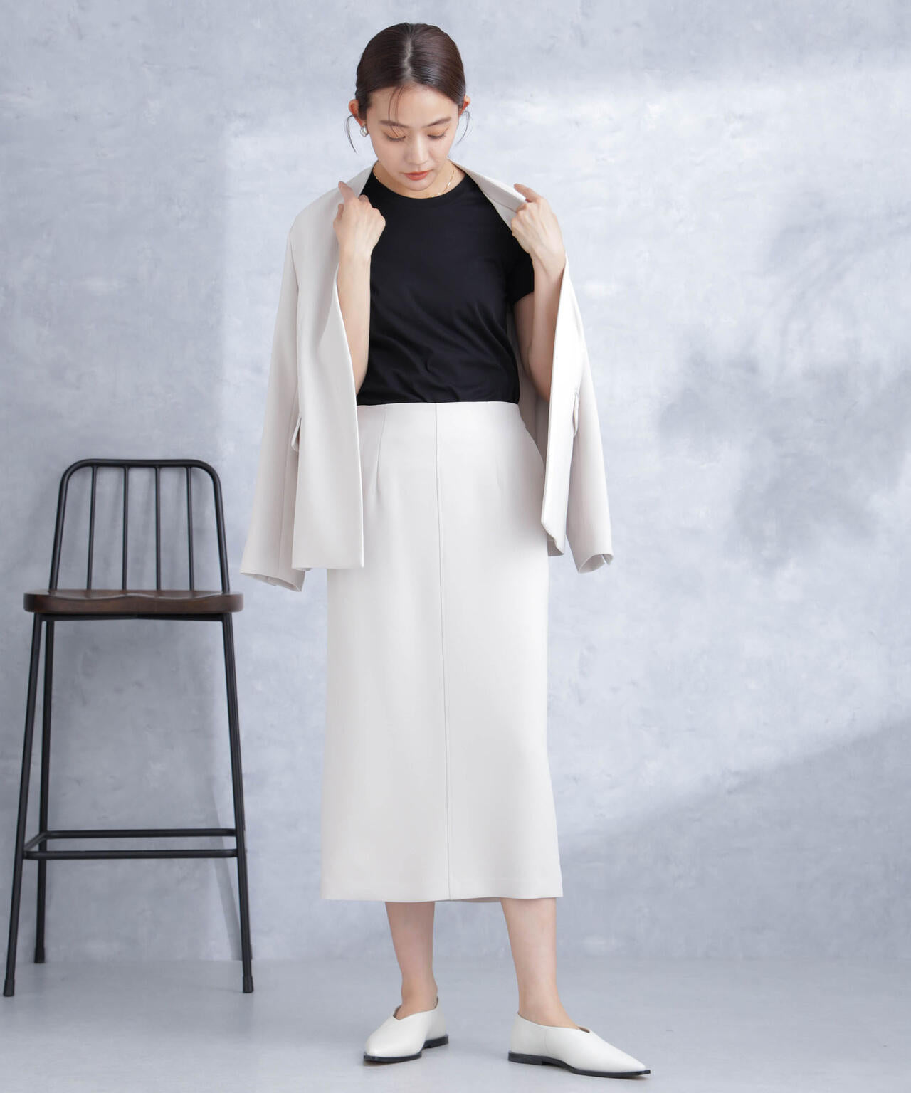 デイリーファンクション ラペルレスジャケット(セットアップ可) 6694116302