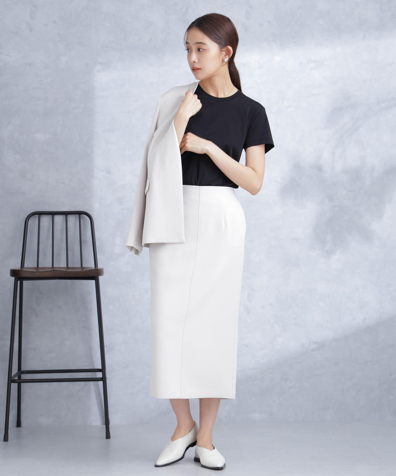 デイリーファンクション ラペルレスジャケット(セットアップ可) 6694116302