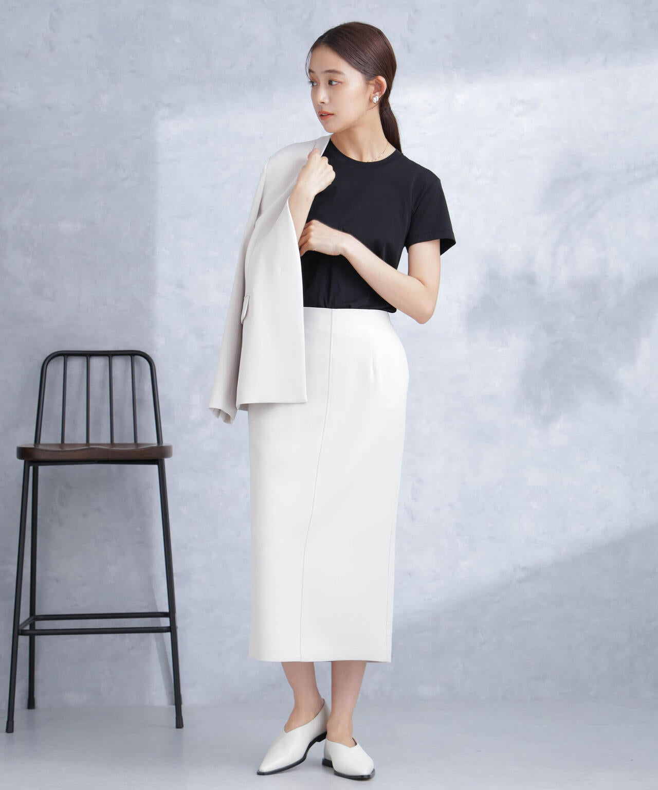 デイリーファンクション ラペルレスジャケット(セットアップ可) 6694116302