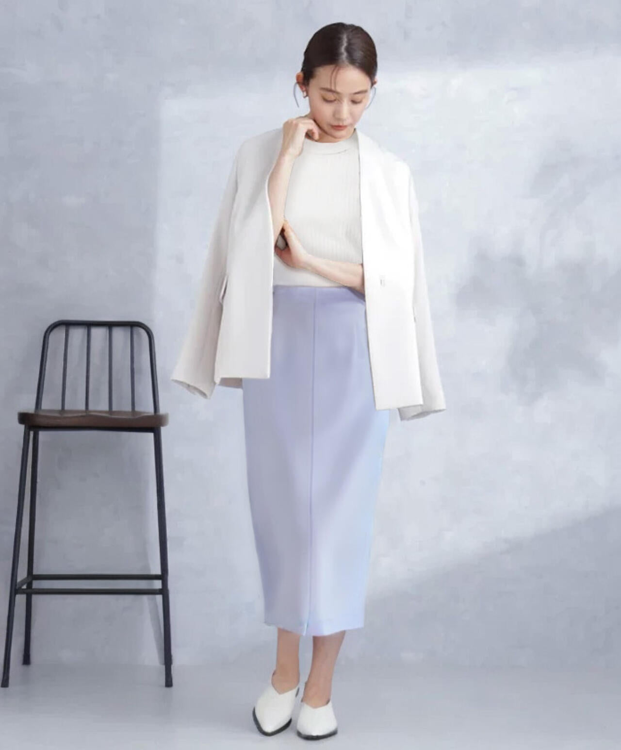 デイリーファンクション ラペルレスジャケット(セットアップ可) 6694116302