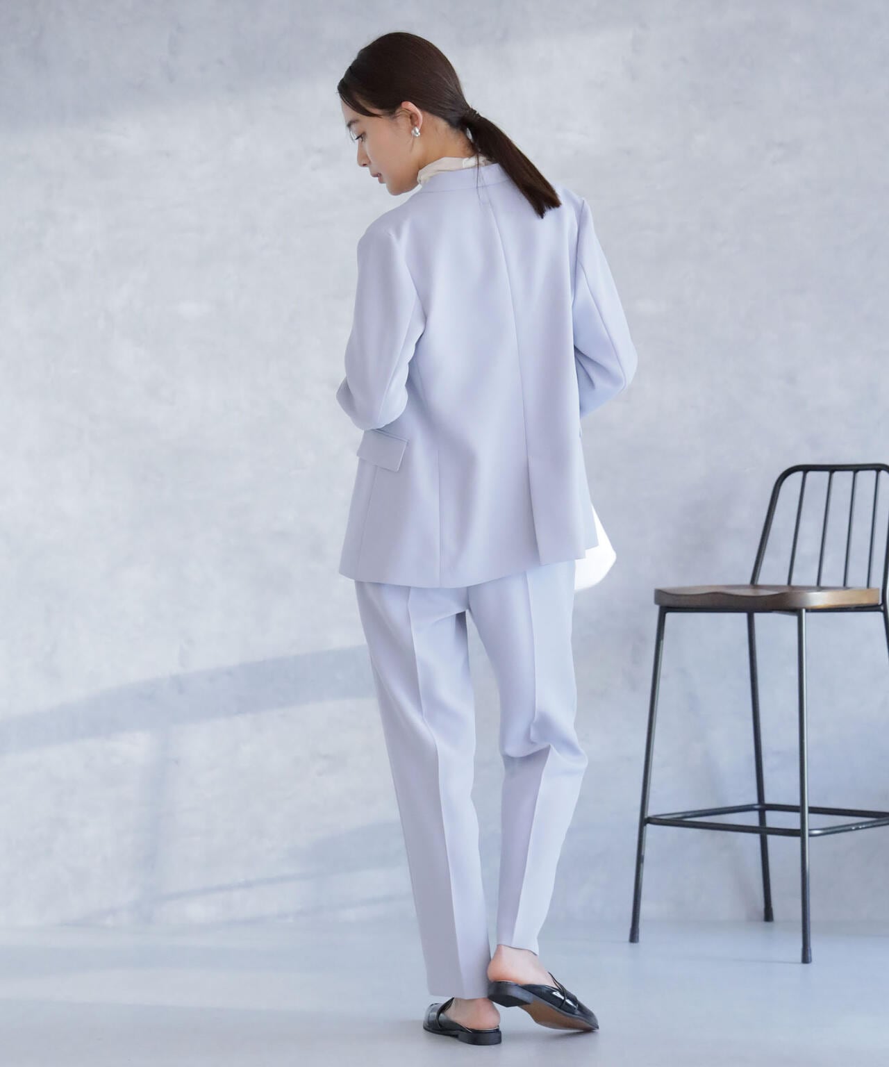 デイリーファンクション ラペルレスジャケット(セットアップ可) 6694116302