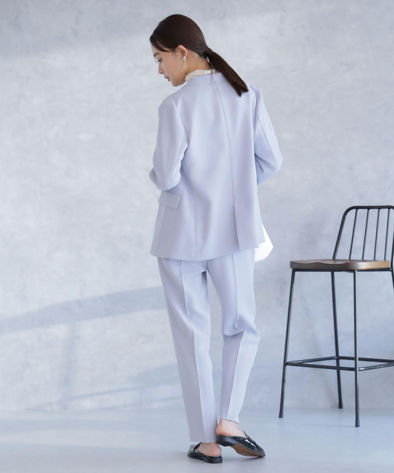 デイリーファンクション ラペルレスジャケット(セットアップ可) 6694116302