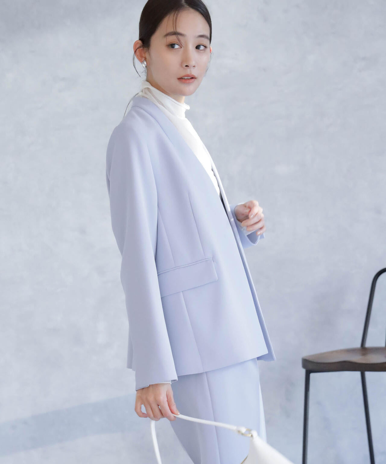 デイリーファンクション ラペルレスジャケット(セットアップ可) 6694116302