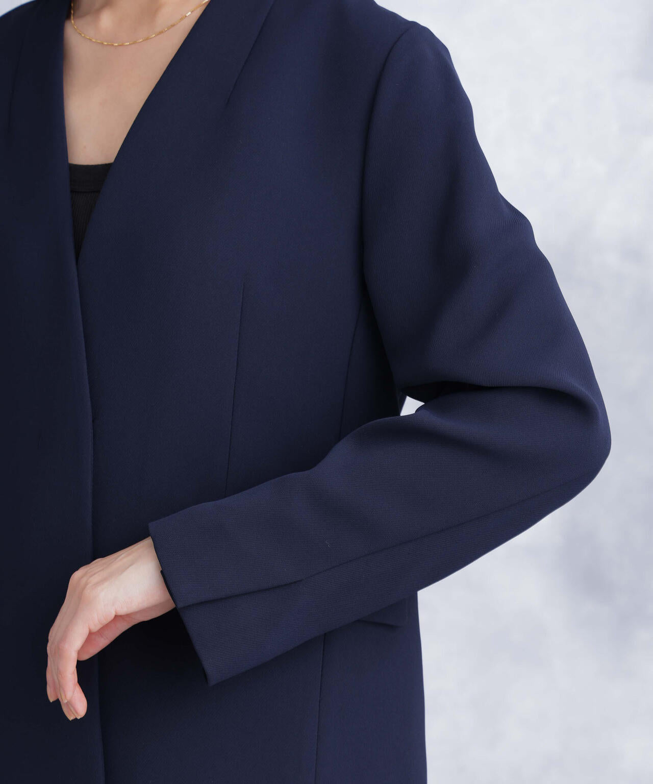 デイリーファンクション ラペルレスジャケット(セットアップ可) 6694116302