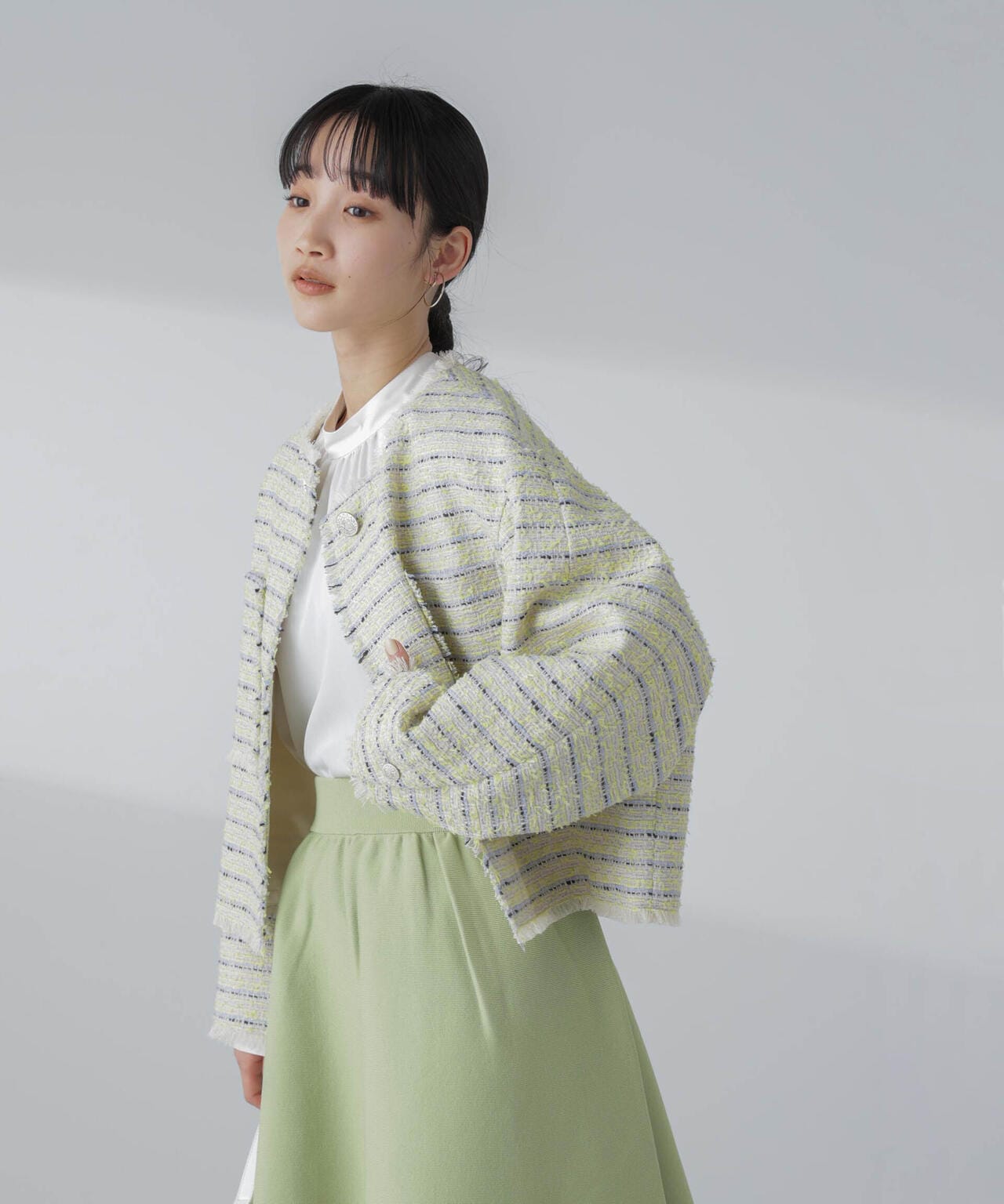 ツイードショートジャケット 6694116306