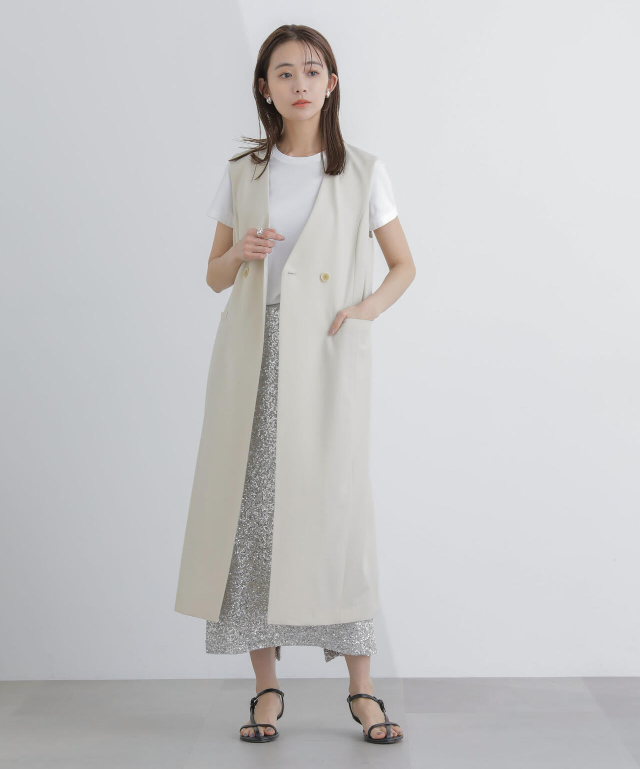 ロングジレ(セットアップ可) 6694116307