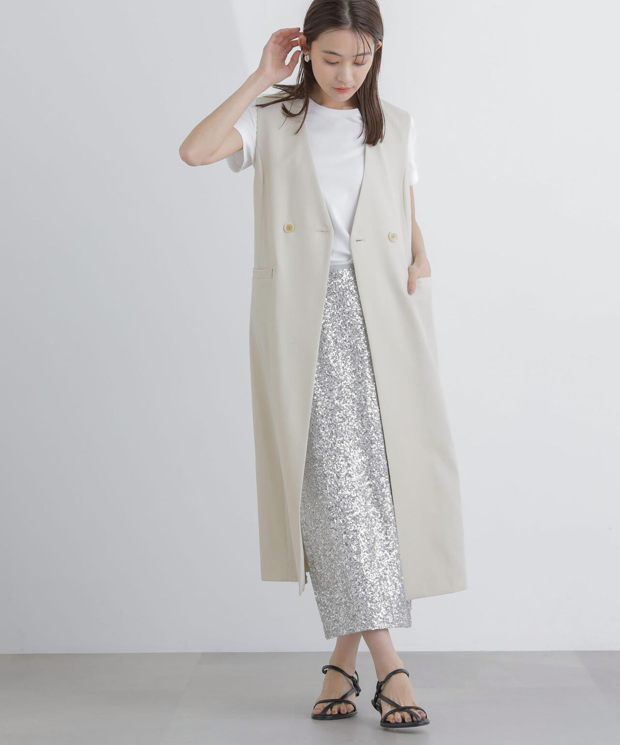 ロングジレ(セットアップ可) 6694116307