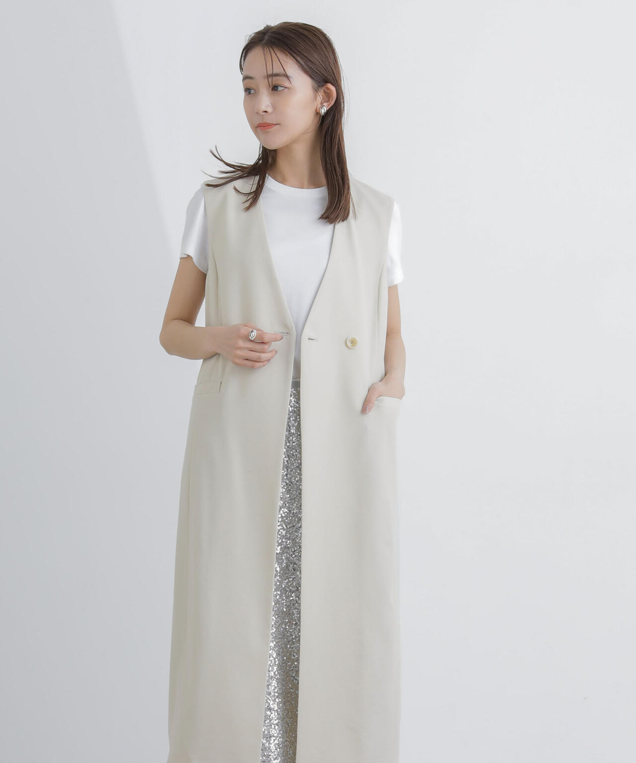 ロングジレ(セットアップ可) 6694116307