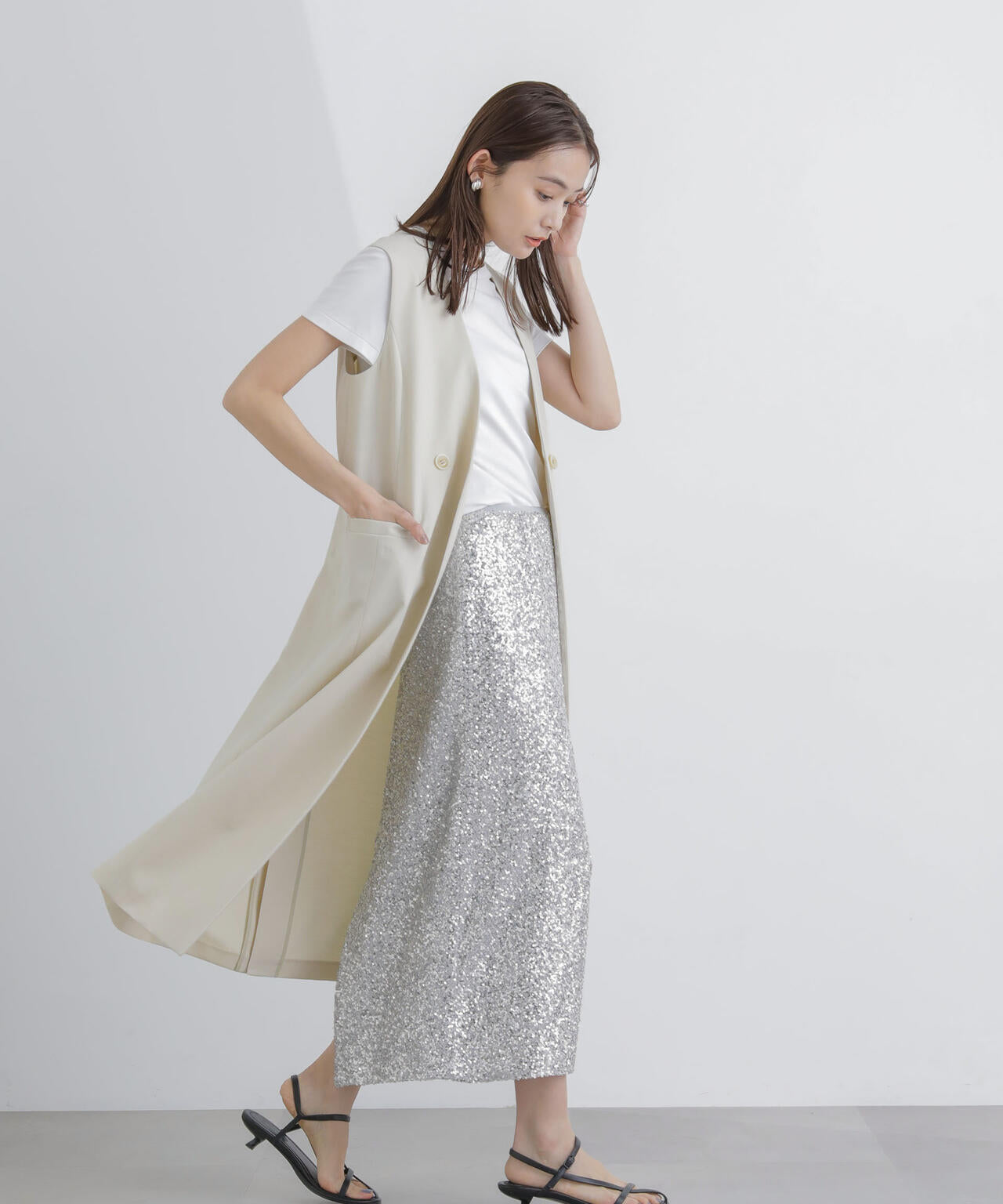 ロングジレ(セットアップ可) 6694116307