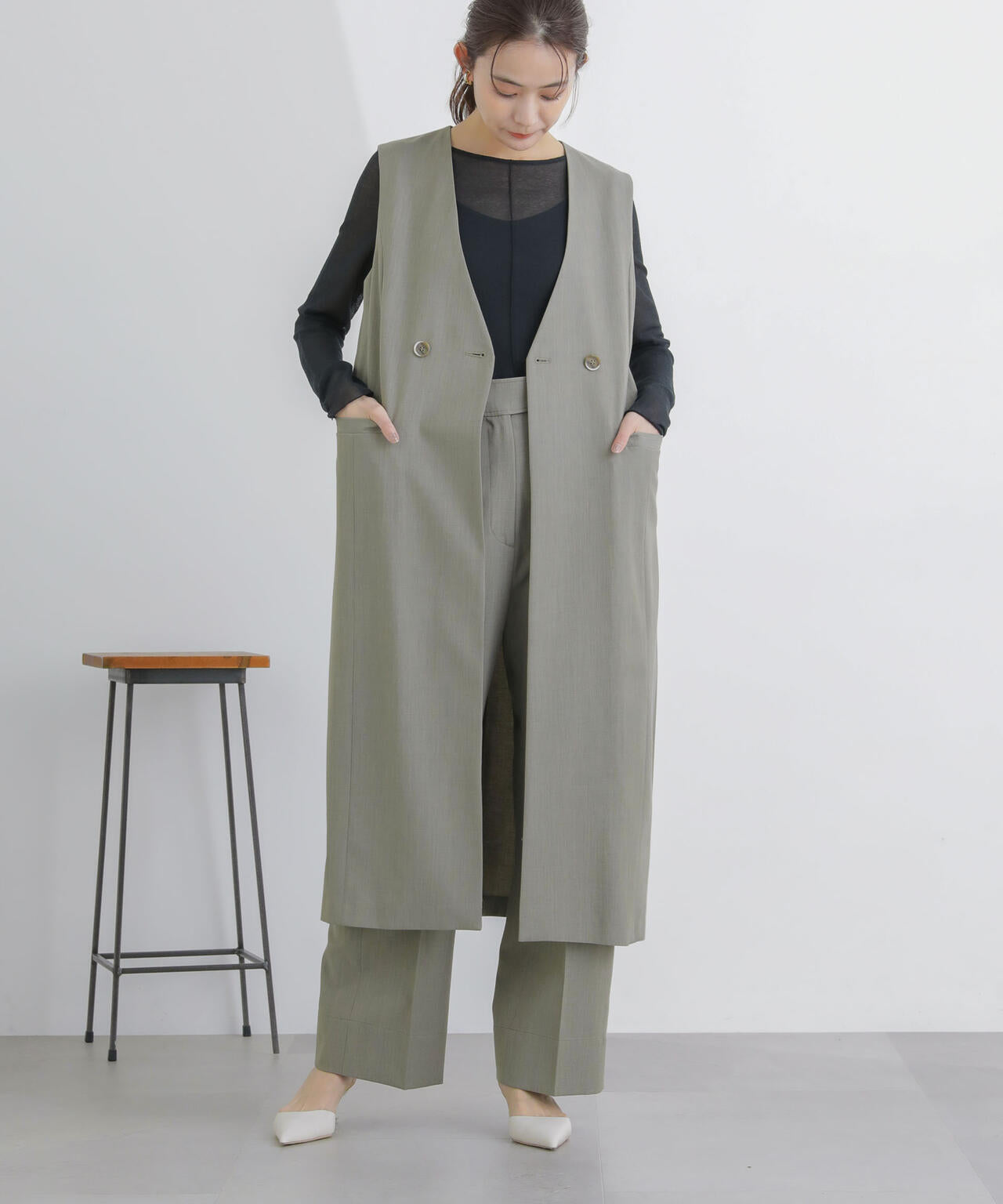 ロングジレ(セットアップ可) 6694116307