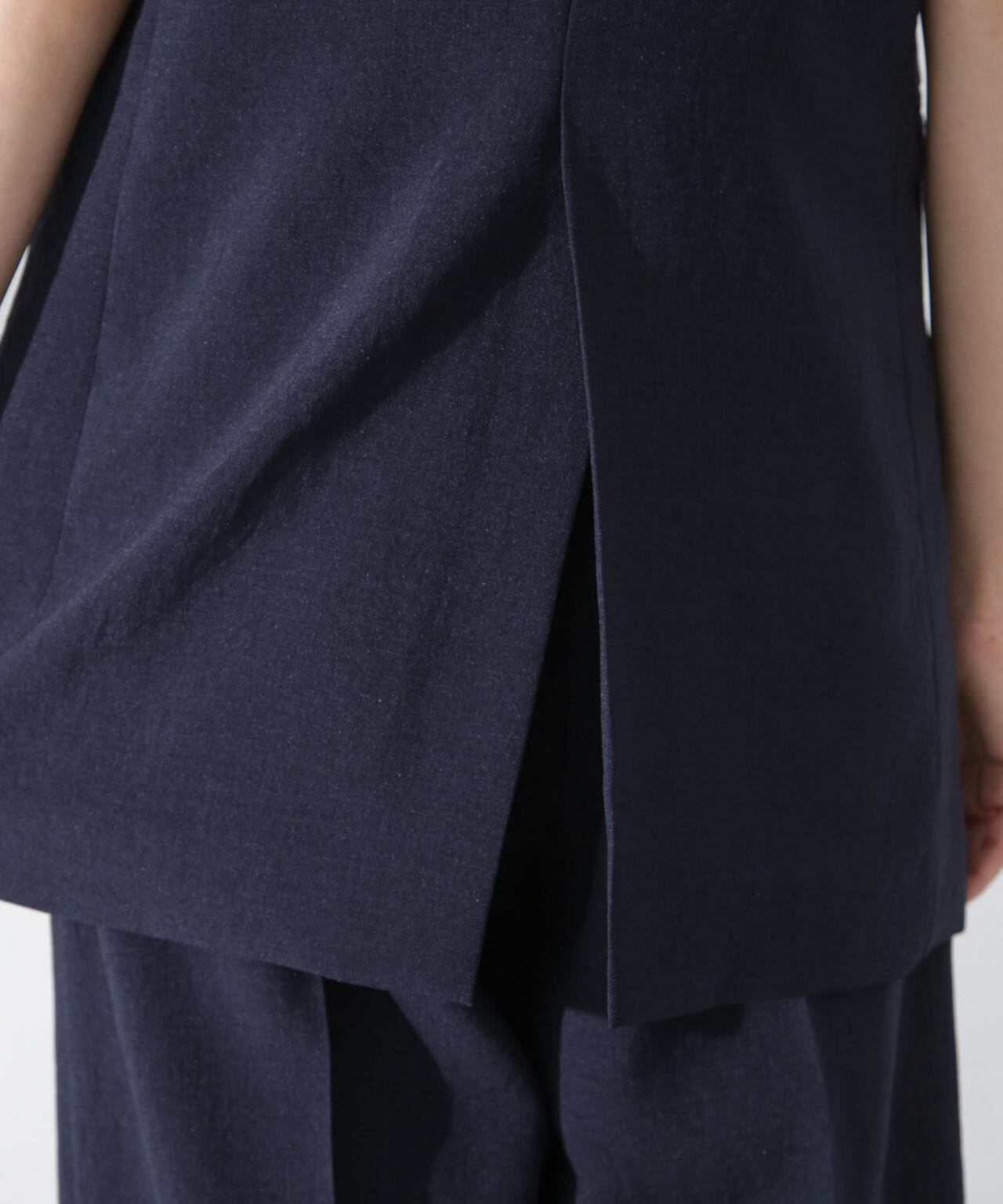 <洗濯機使用可><ノンアイロン>メランジドライ テーラードジレ(セットアップ可) 6694116308