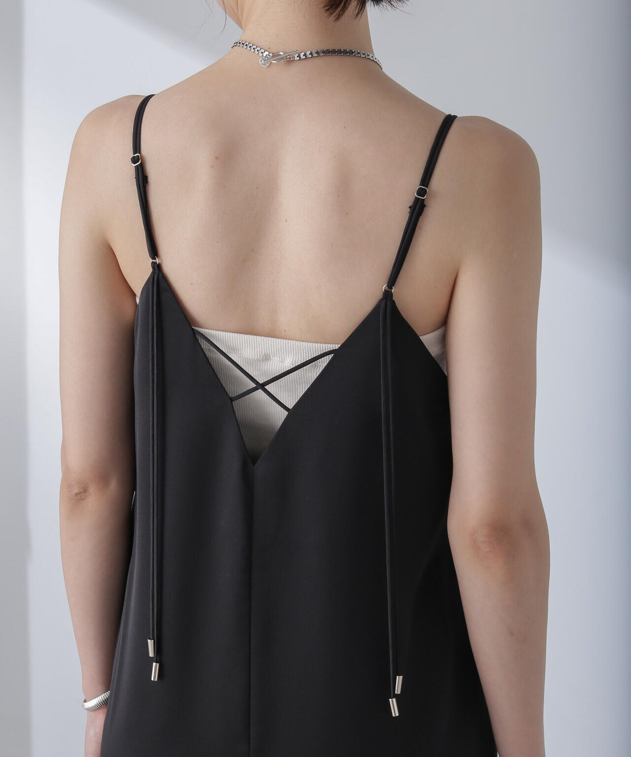 サテンキャミワンピース 6694119317