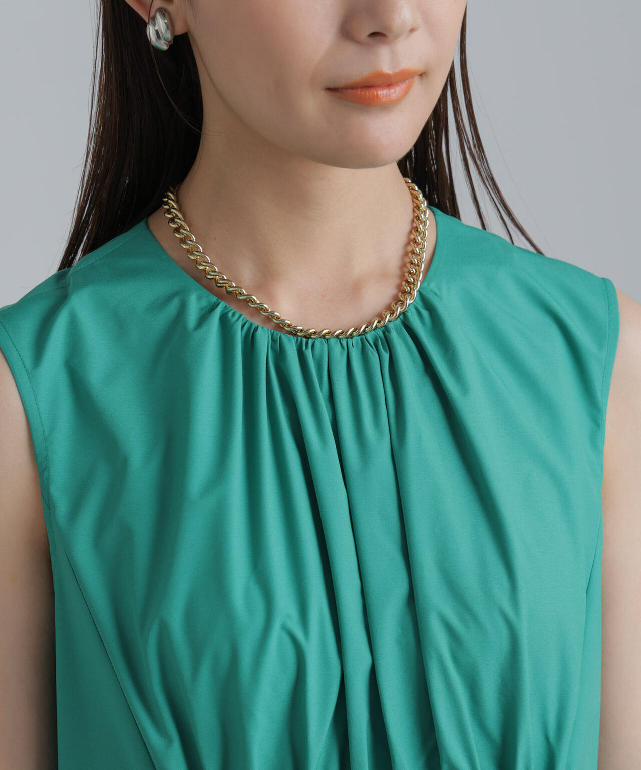 <撥水機能><ウォッシャブル>MINOTECH(R)シャーリングティアードワンピース 6694119323