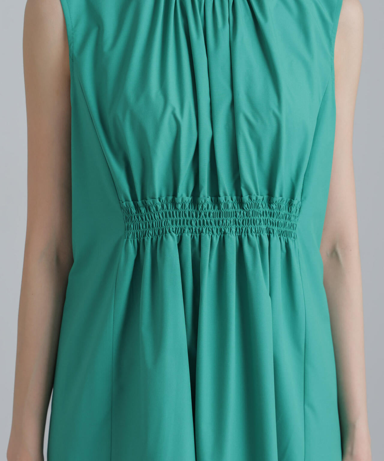 <撥水機能><ウォッシャブル>MINOTECH(R)シャーリングティアードワンピース 6694119323