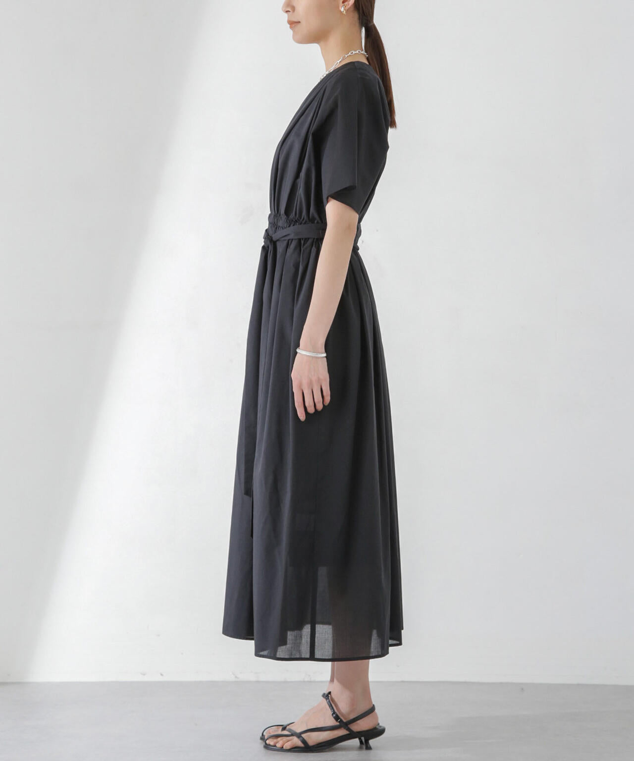 レオファインフレアスリーブワンピース 6694119324