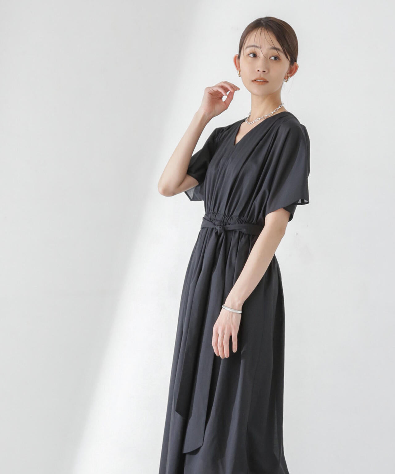 レオファインフレアスリーブワンピース 6694119324