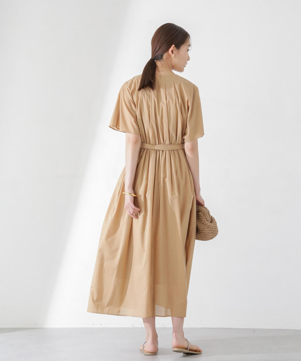 レオファインフレアスリーブワンピース 6694119324