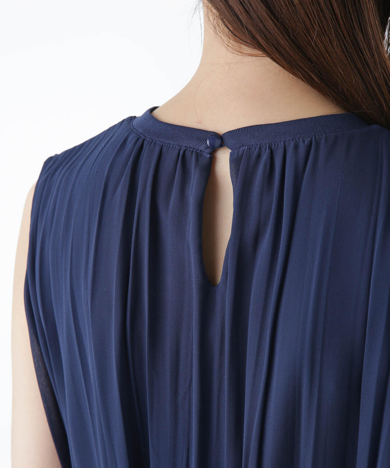 ジョーゼットプリーツ×カットソードッキングワンピース 6694119325