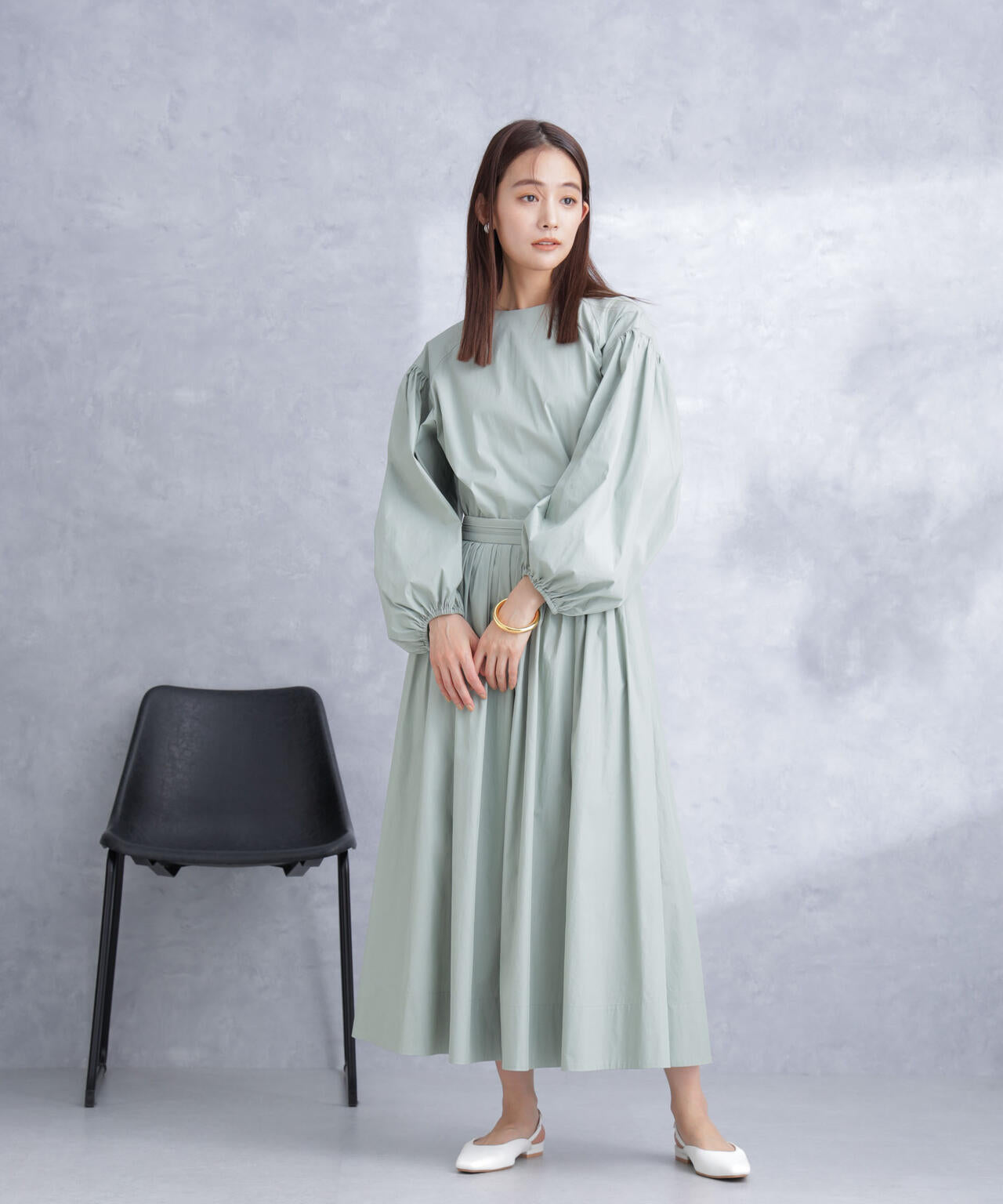 ボリュームスリーブタフタブラウス(セットアップ可) 6694120304