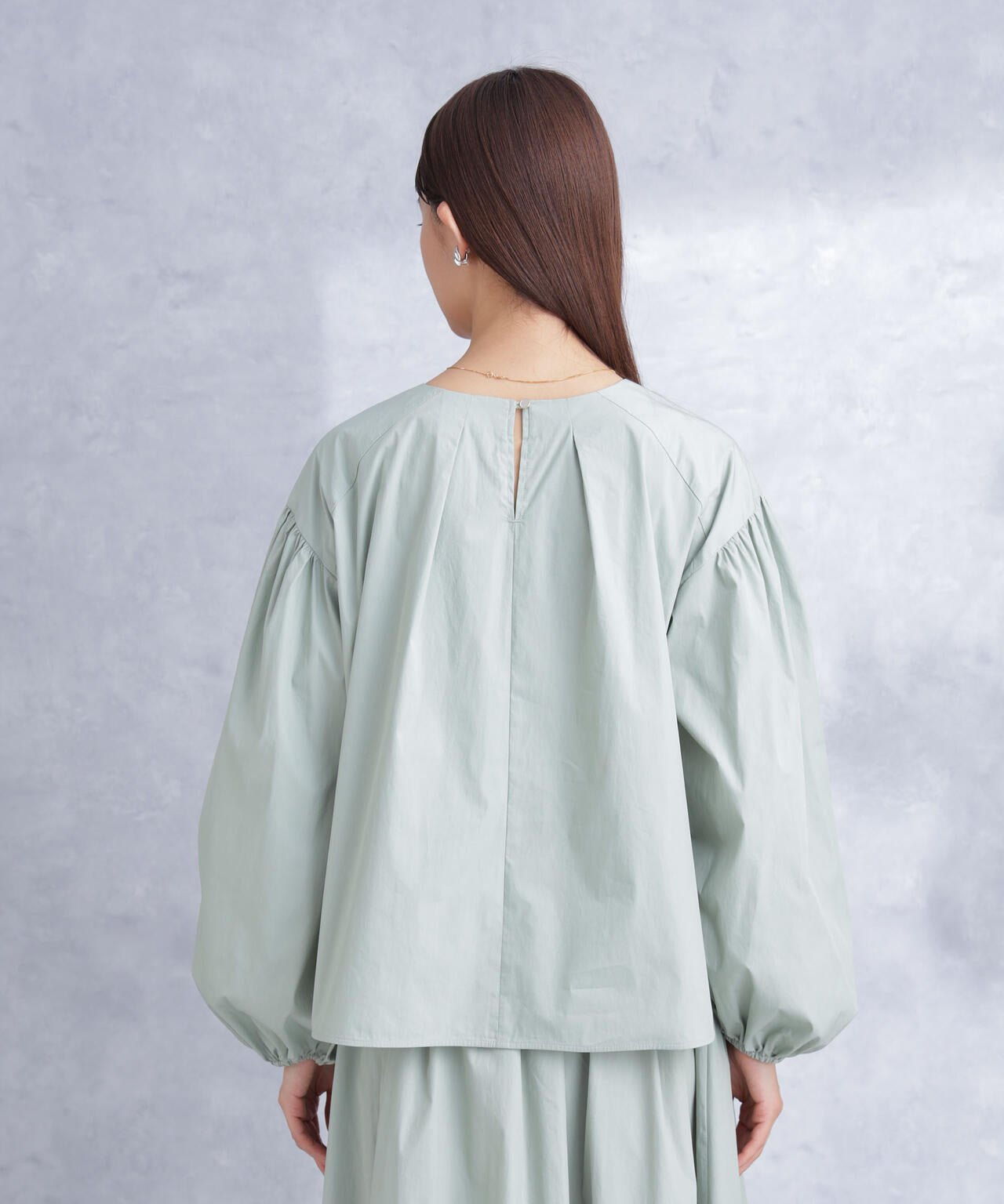 ボリュームスリーブタフタブラウス(セットアップ可) 6694120304