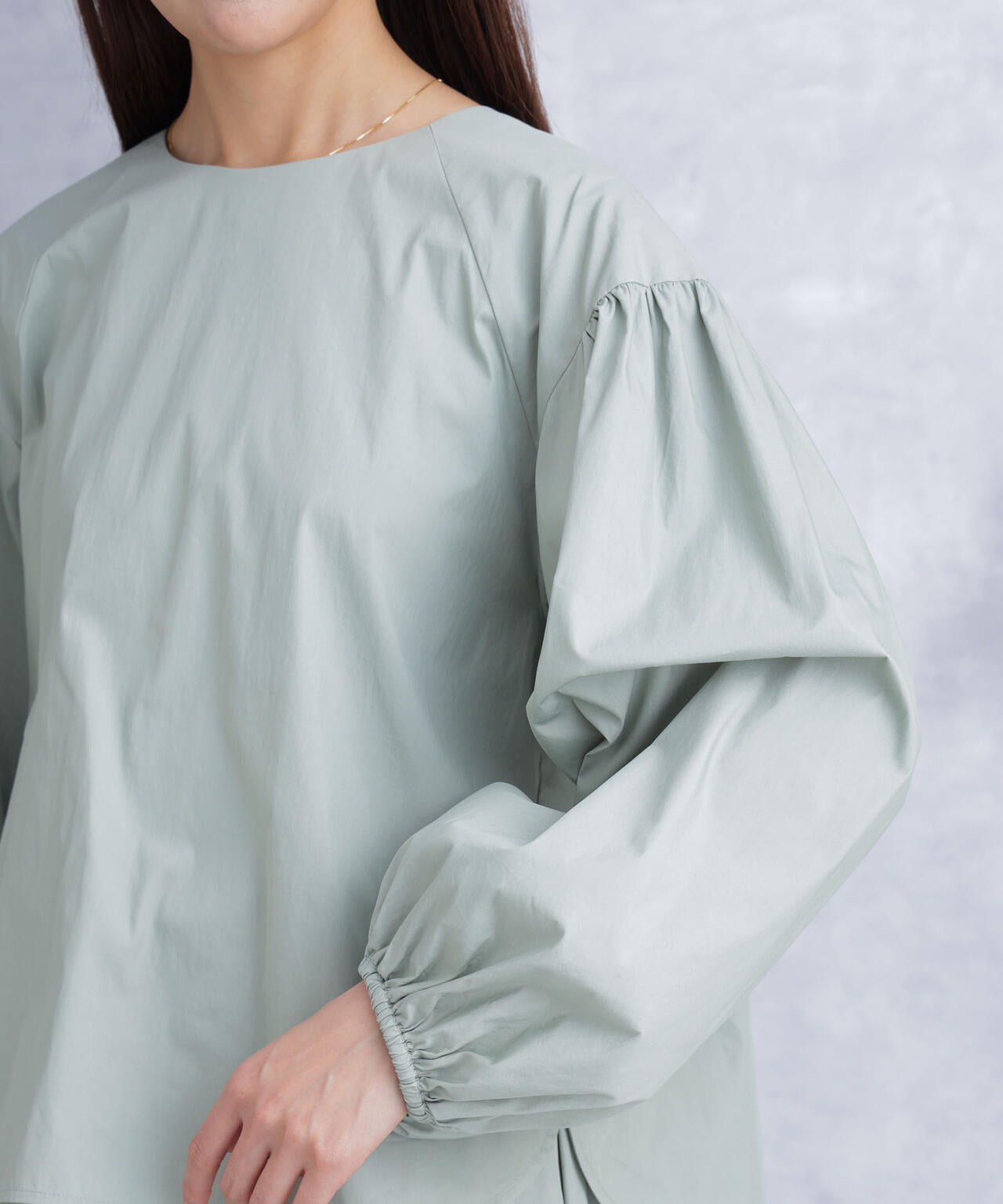ボリュームスリーブタフタブラウス(セットアップ可) 6694120304