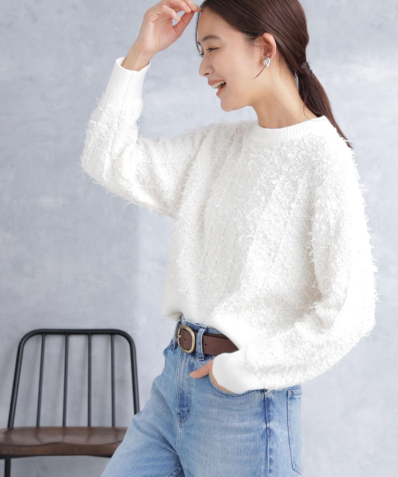 チュールモールショートニット 6694122302