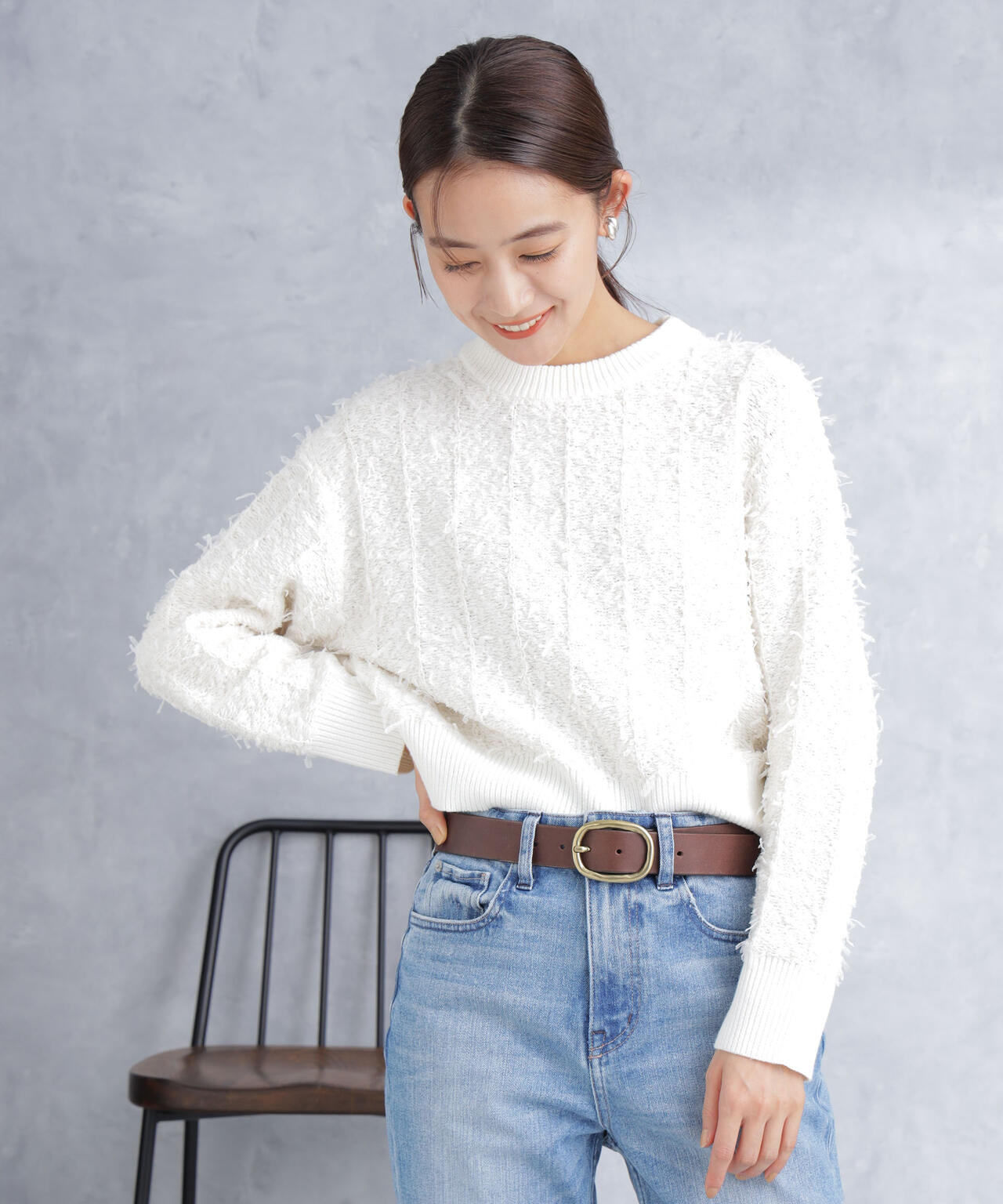 チュールモールショートニット 6694122302