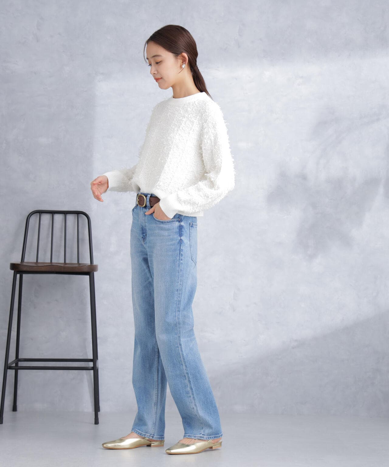 チュールモールショートニット 6694122302