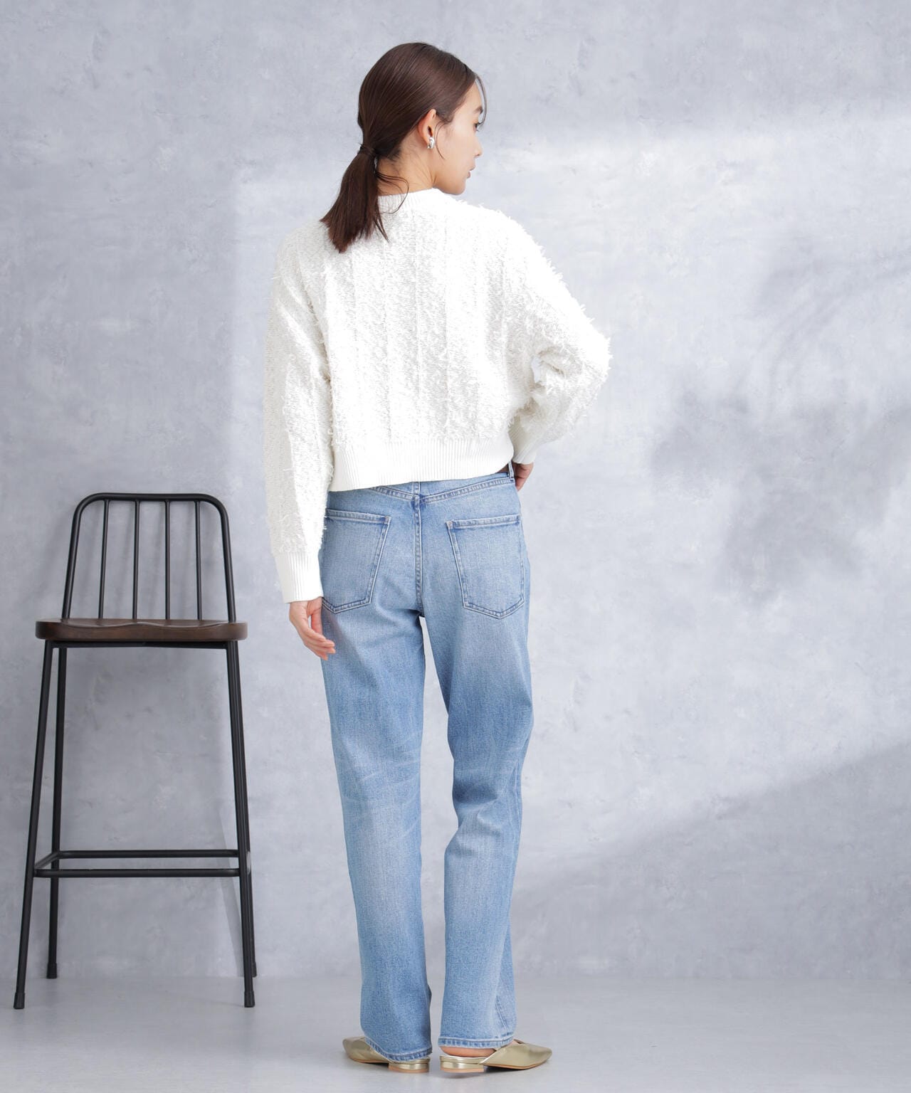 チュールモールショートニット 6694122302