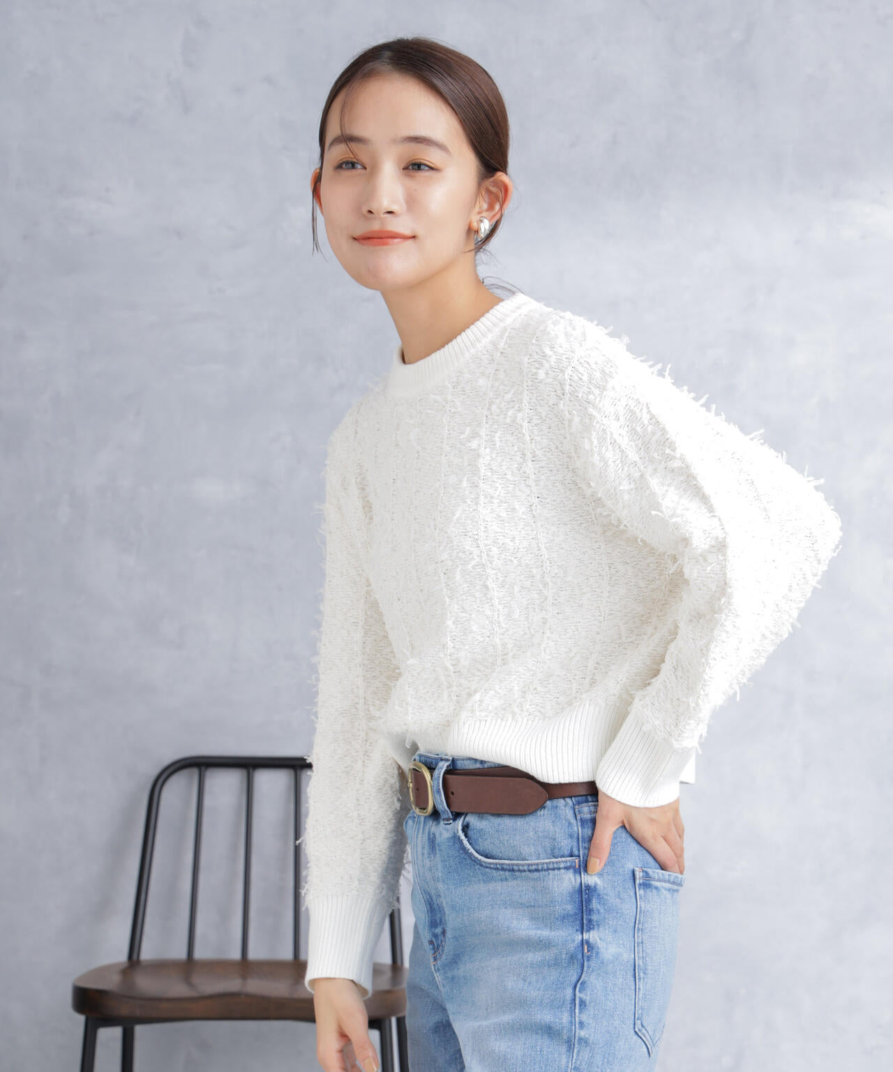 チュールモールショートニット 6694122302