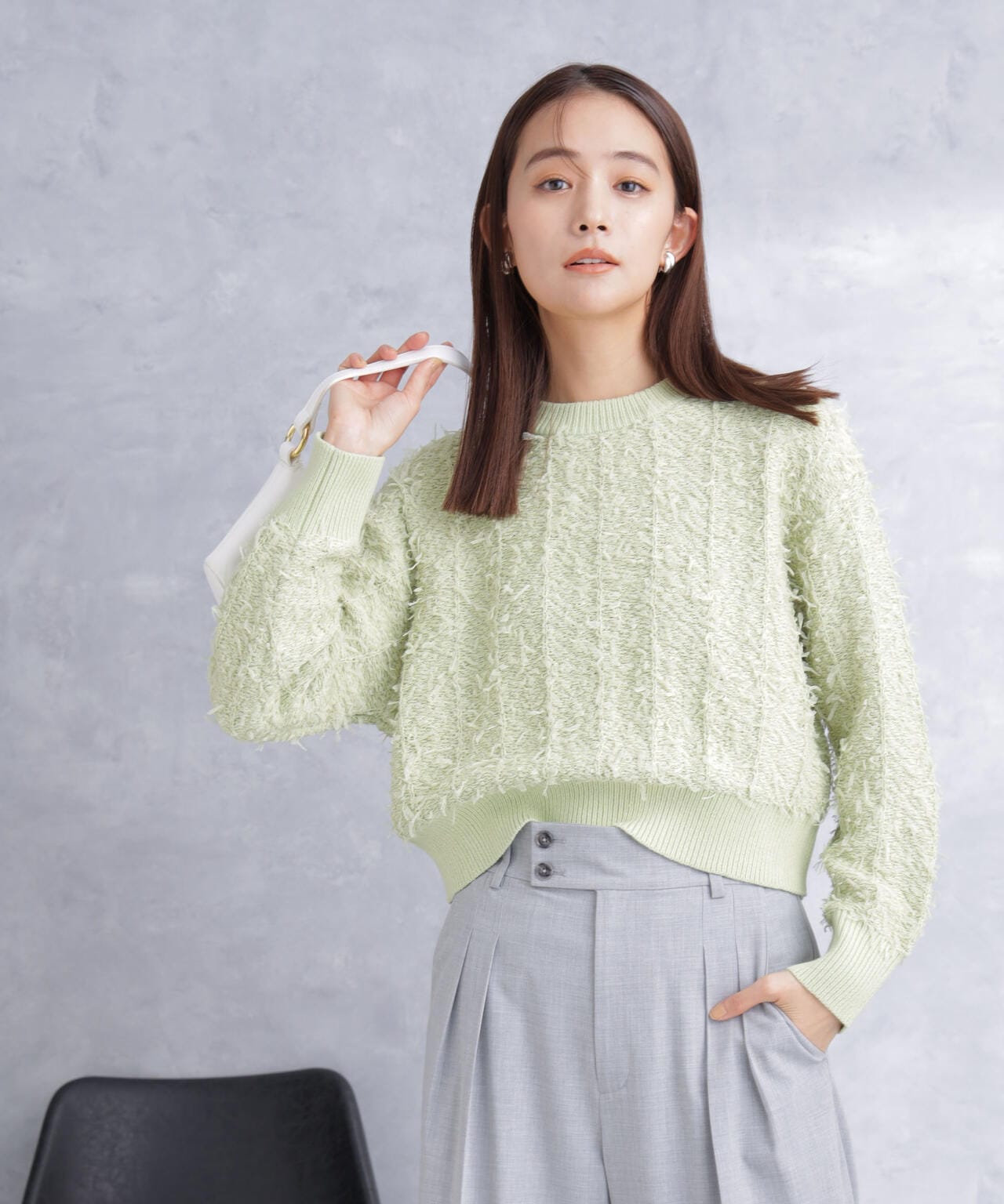 チュールモールショートニット 6694122302