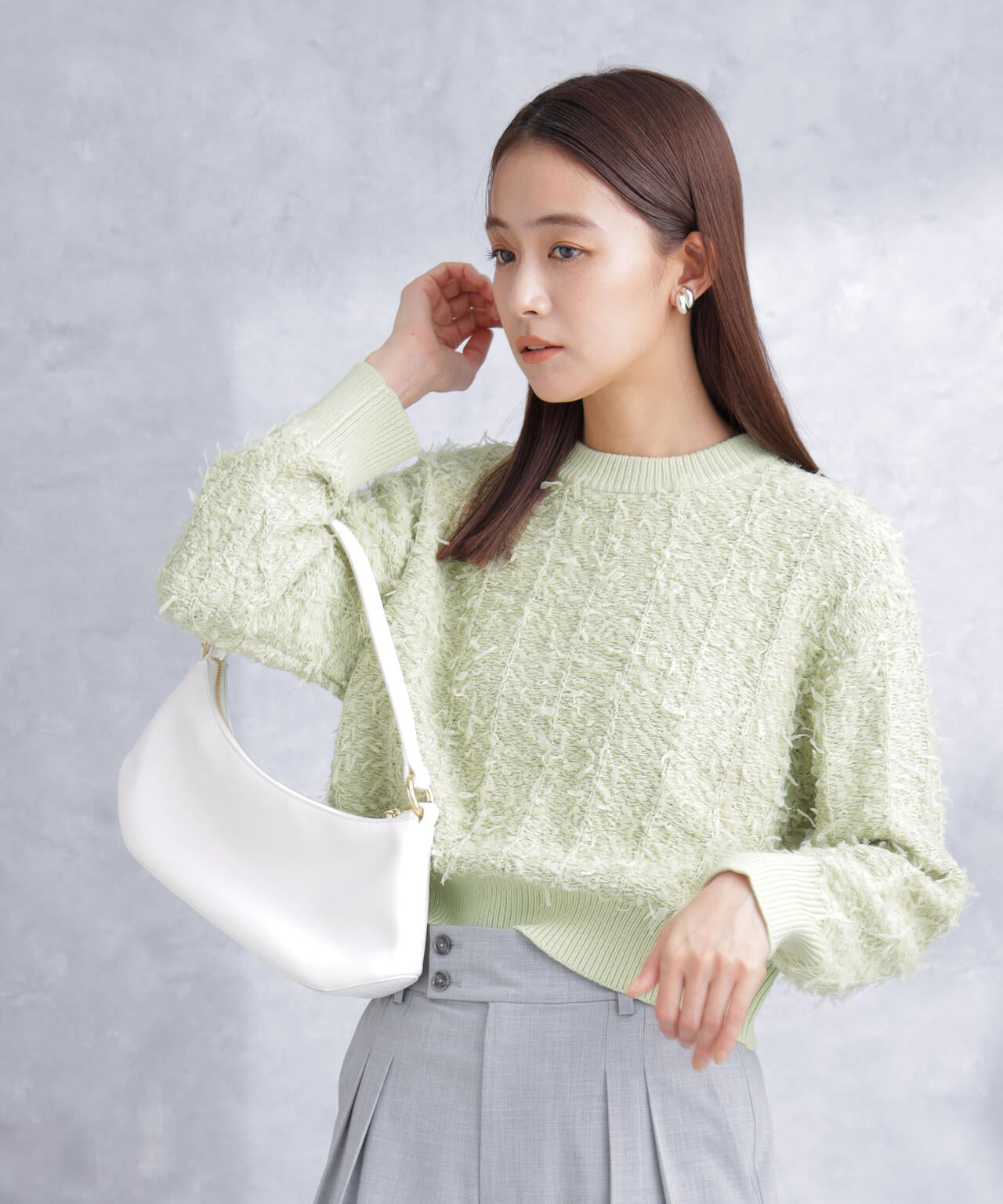 チュールモールショートニット 6694122302