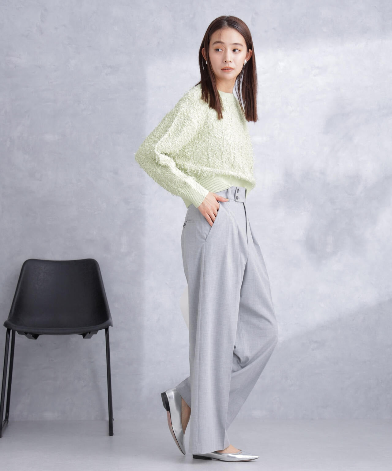 チュールモールショートニット 6694122302