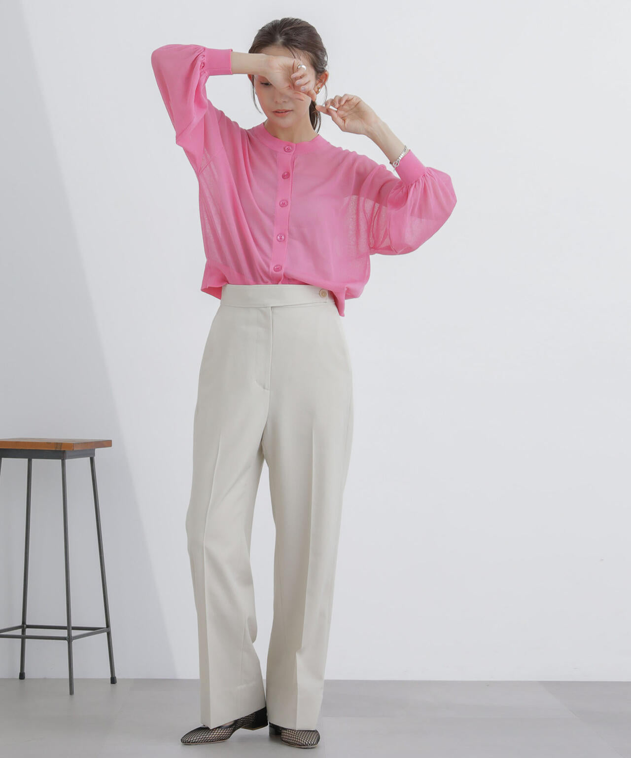 シアーボリュームカーディガン 6694122310