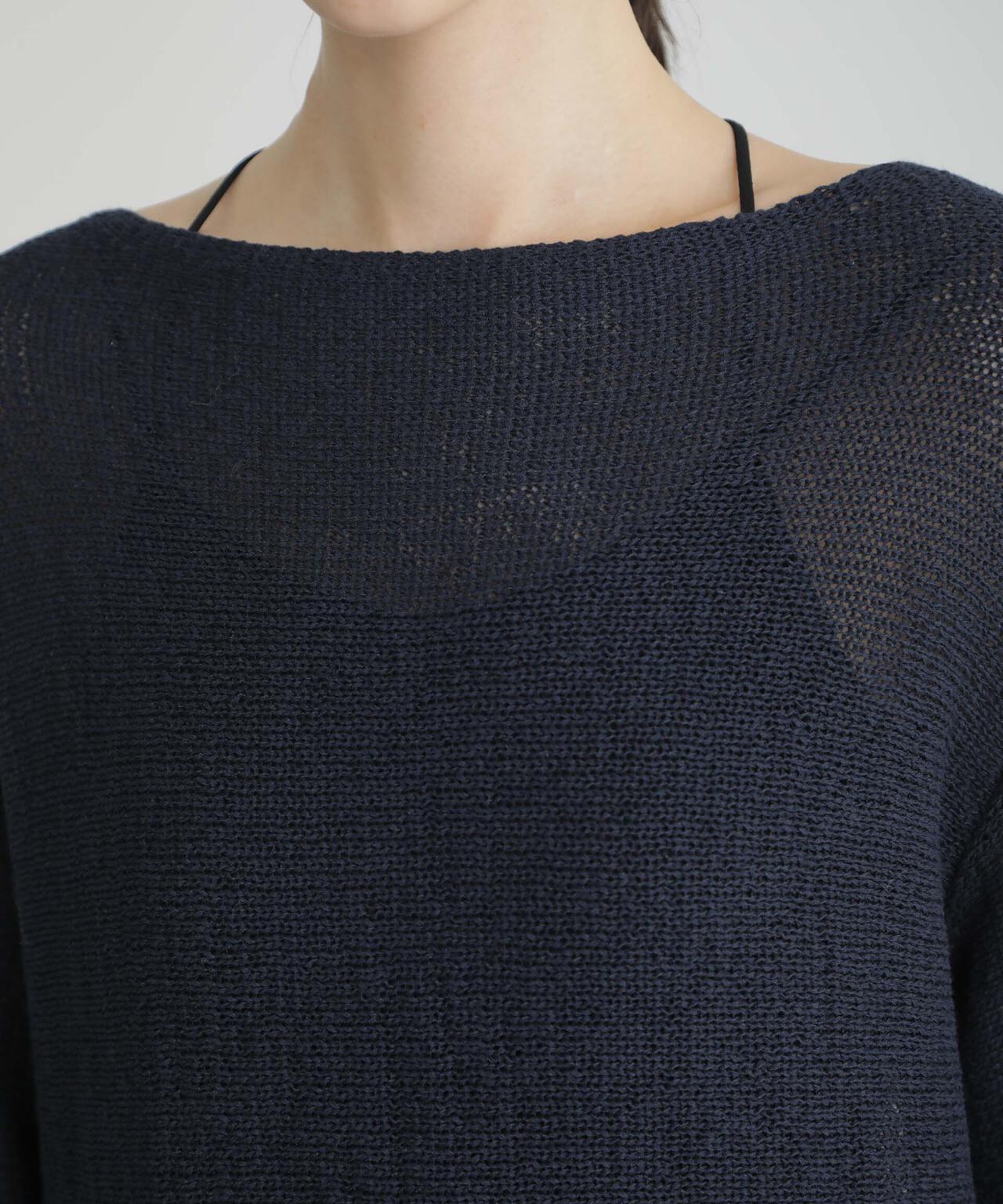 リネン混テープヤーンプルオーバー 6694122313