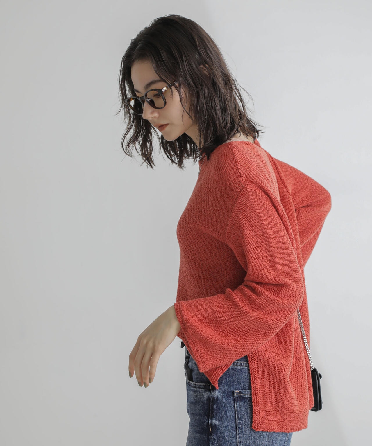 リネン混テープヤーンプルオーバー 6694122313