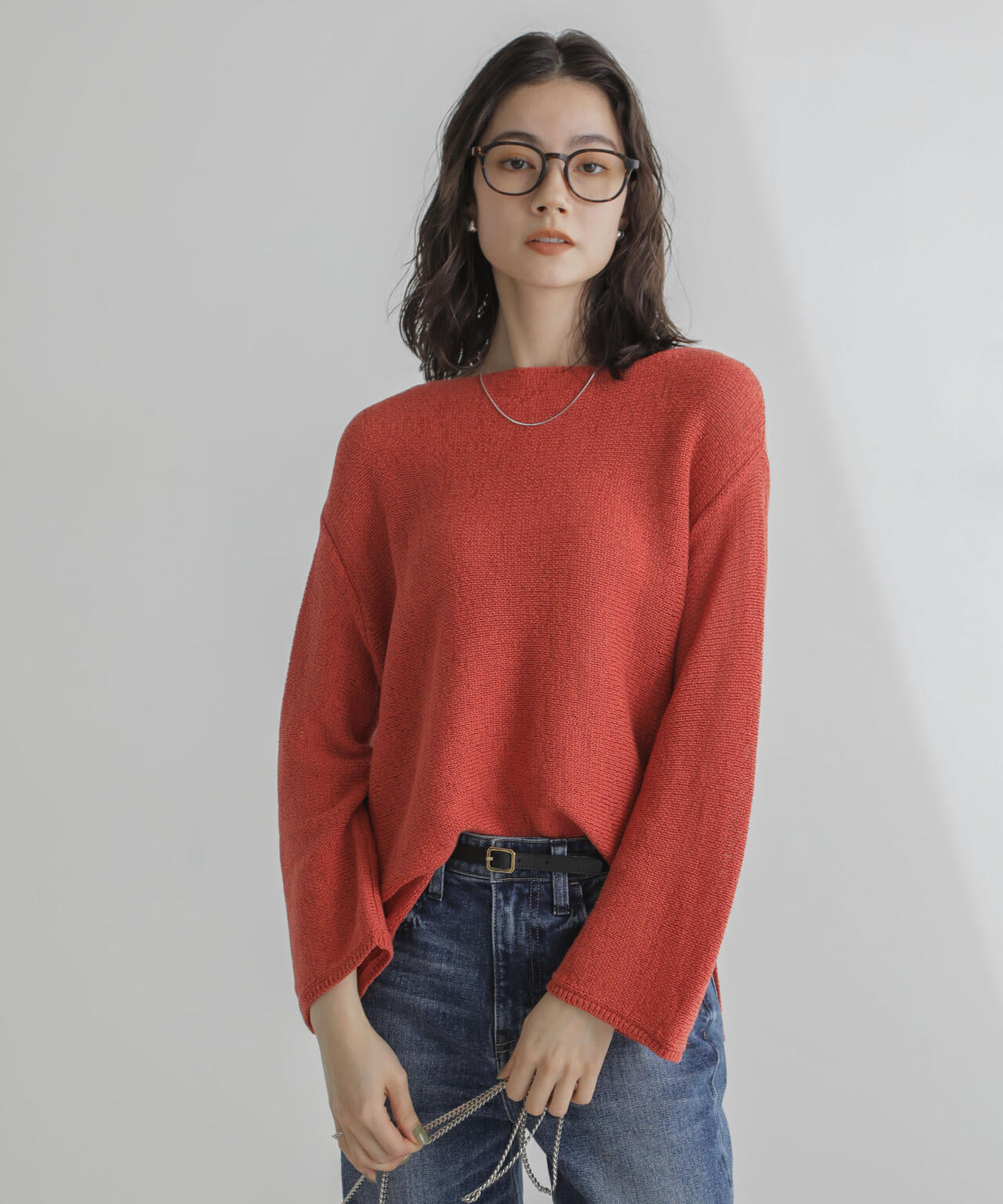 リネン混テープヤーンプルオーバー 6694122313