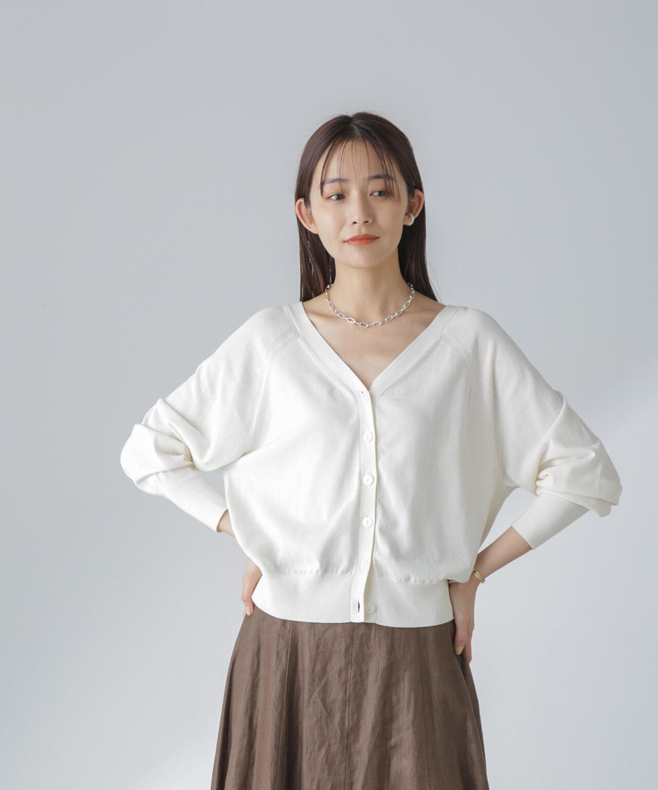 TEKNICO GIZA前後2wayカーディガン 6694122315