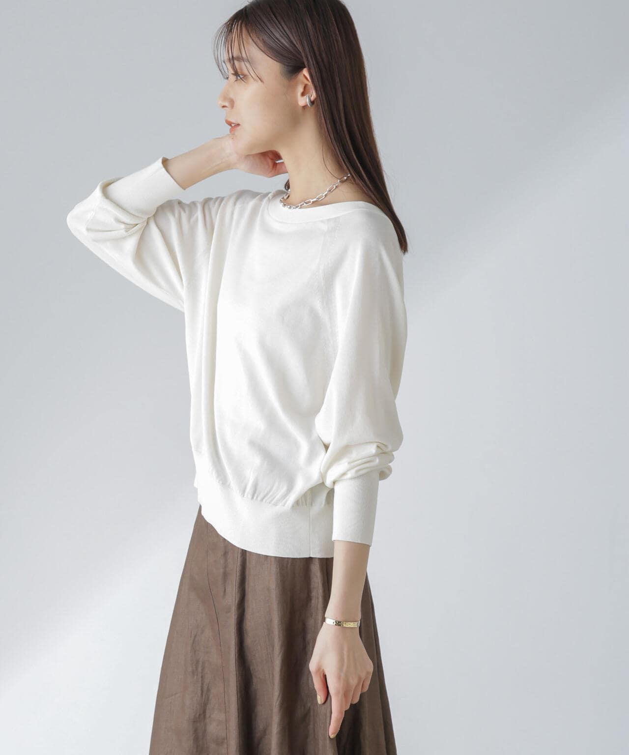 TEKNICO GIZA前後2wayカーディガン 6694122315