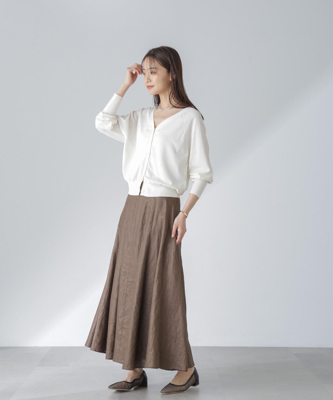 TEKNICO GIZA前後2wayカーディガン 6694122315