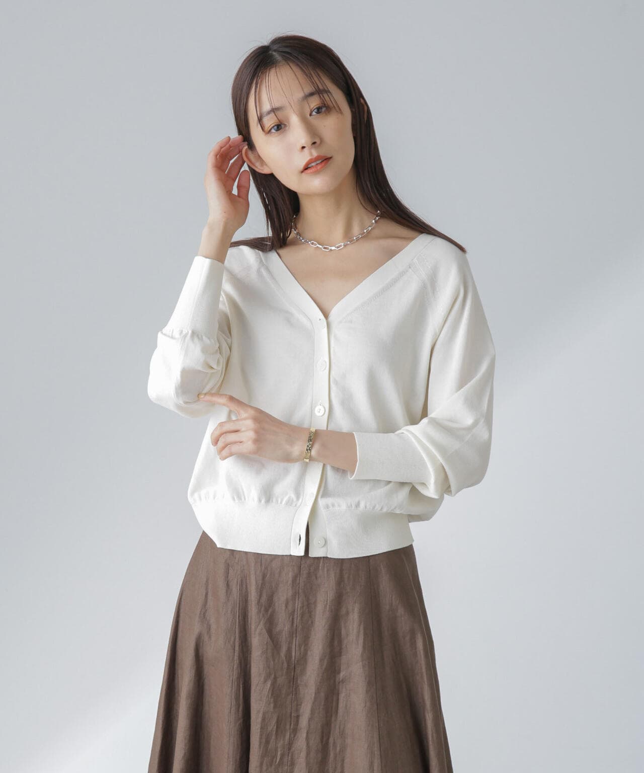 TEKNICO GIZA前後2wayカーディガン 6694122315