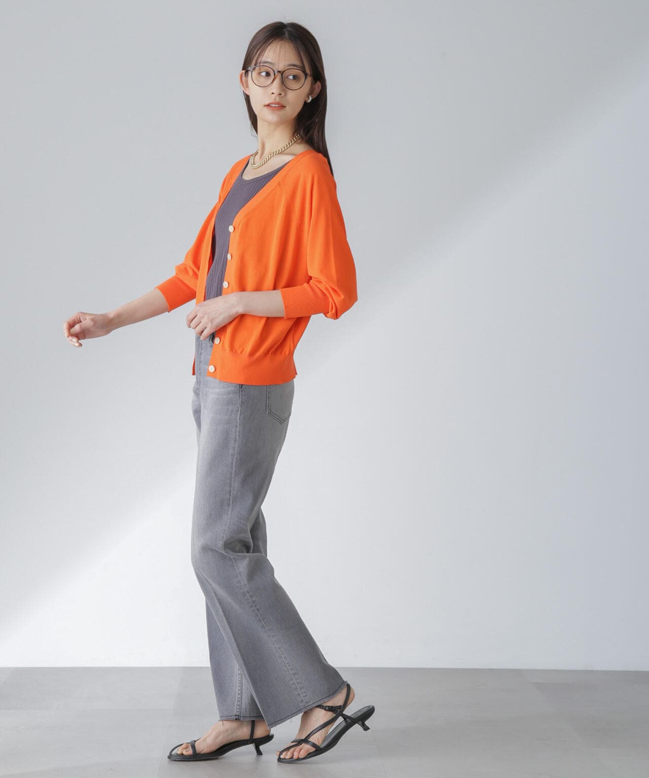 TEKNICO GIZA前後2wayカーディガン 6694122315