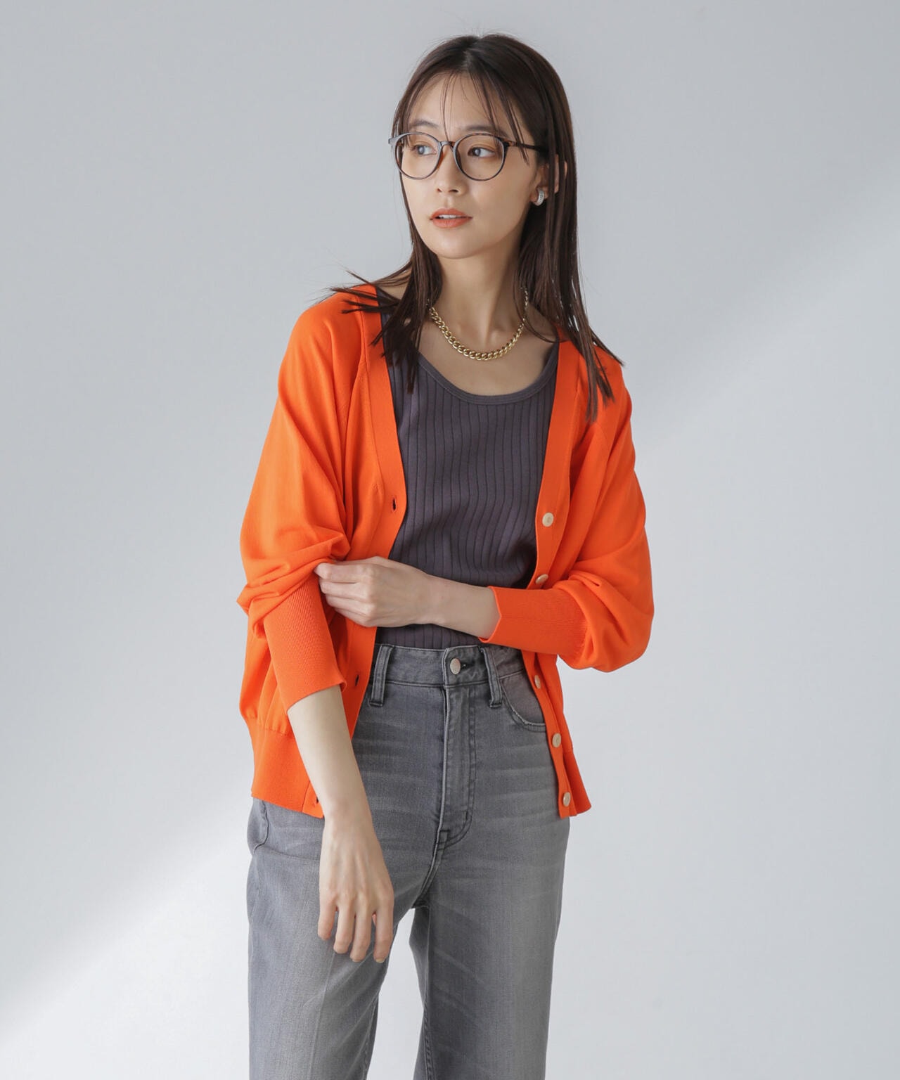 TEKNICO GIZA前後2wayカーディガン 6694122315