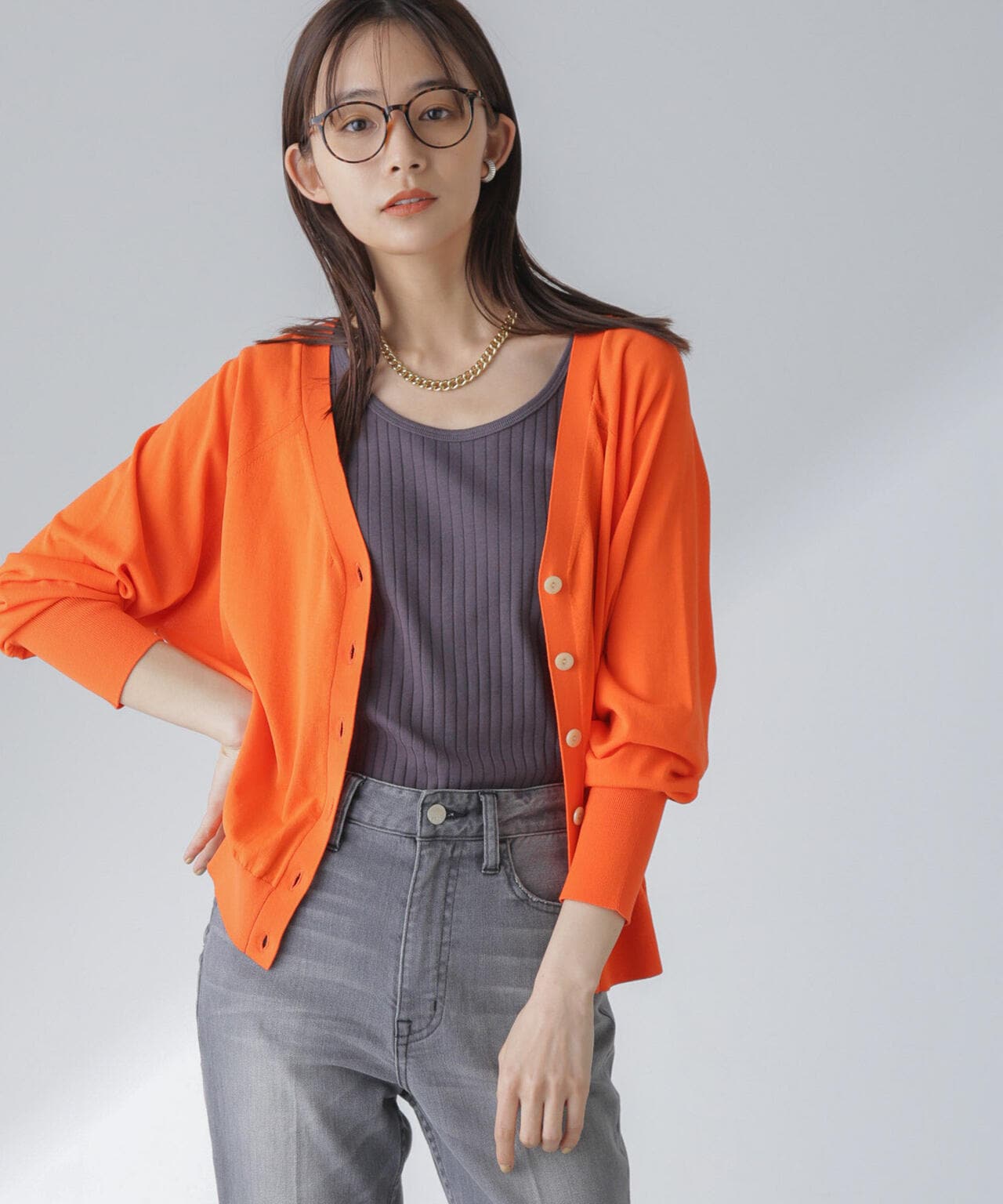 TEKNICO GIZA前後2wayカーディガン 6694122315