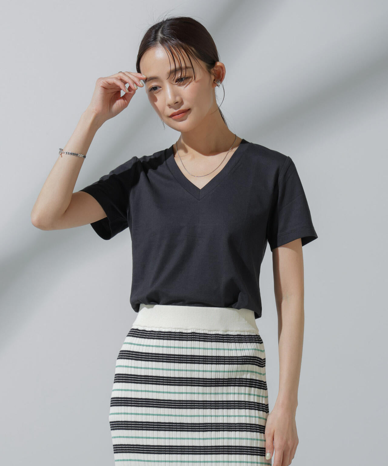 Anti Soaked(R) 汗染み防止 VネックTシャツ 6694124303